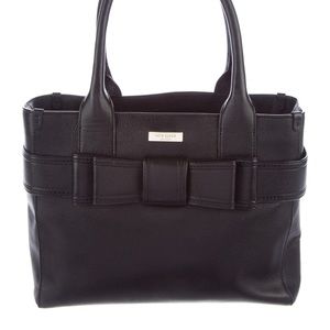 kate space black quinn bow bag